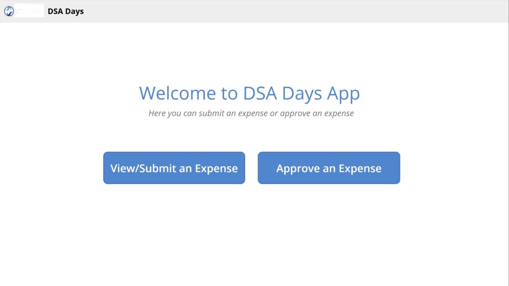 Expense Tracking App Home Page